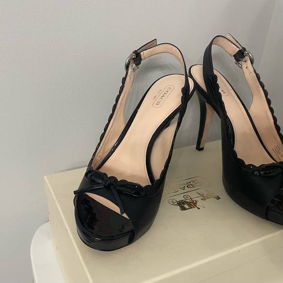 Black Coach Heels - Picture 5 of 10